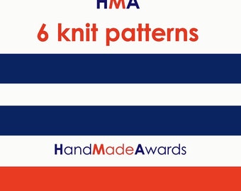 SIX HandMadeAwards KNIT PATTERNS- Pdf