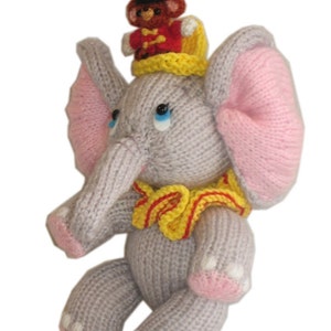 sweet Elephant with little friend pdf Email knit PATTERN image 5