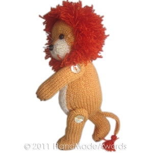 Rupert the LION PDF Email Knit PATTERN image 4