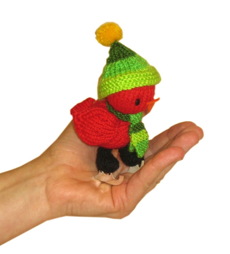 Cardinal Bird Pdf Email Knit PATTERN Etsy
