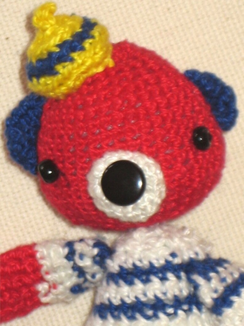 Sailor Red BEAR Pdf Email CROCHET PATTERN image 2