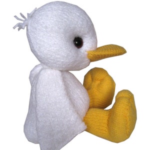 White Little Duckling PDF Email Knit PATTERN image 7