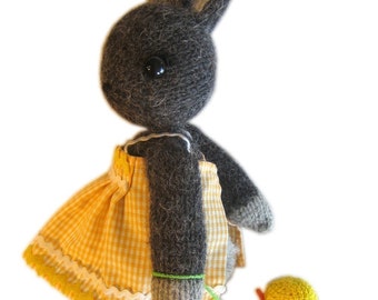 Sweetest Bunny with her duck toy pocket friend knit pattern pdf Email