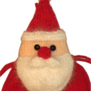 Adorable CHRISTMAS SANTA Claus Purse Bag Knit PATTERN pdf Email image 2