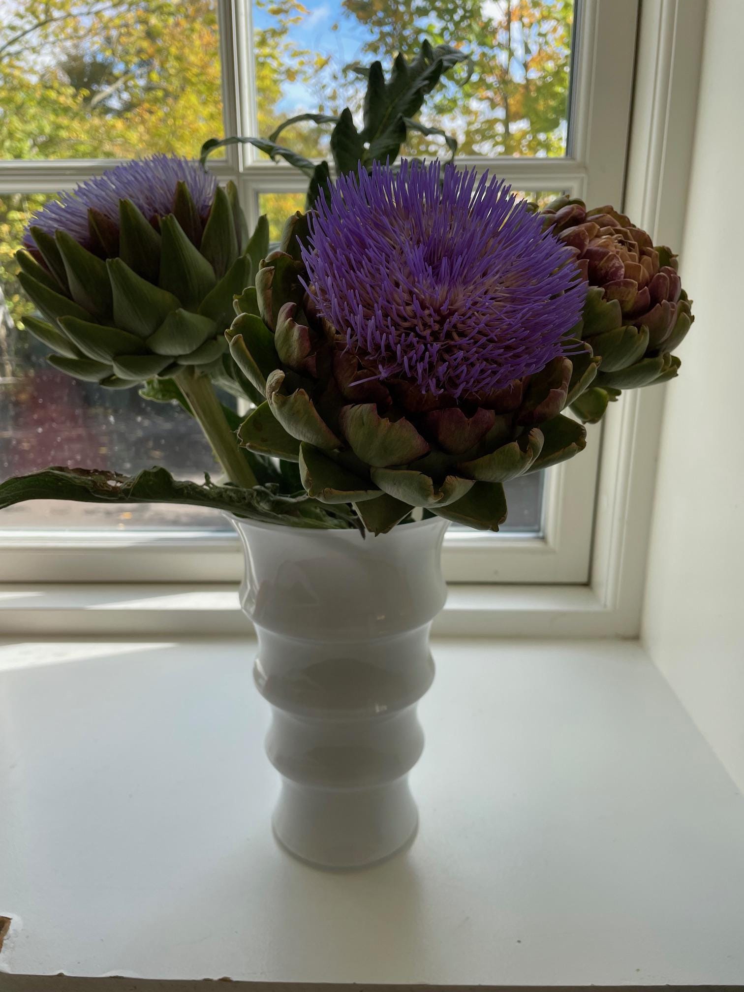 ホルムガード、デンマーク、カレン ブリクセン、大きな白い花瓶