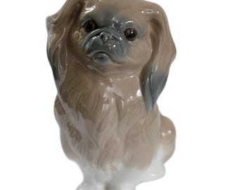 Lladro, Spanien, Pekinese Hundefigur.