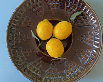Søholm, Bornholm, Denmark, EJ64 series, Large Blue Glazed Ceramic Dish, Einar Johansen, 1960&#39;s
