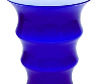 Holmegaard, Denmark, Karen Blixen, Cobalt Blue Vase. Anja Kjaer. 2000.