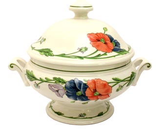 Villeroy & Boch, Amapola, Soup Terrine/Tureen/Bowl with lid, 1980