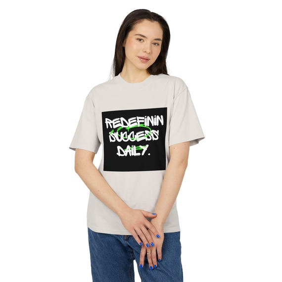 Unisex Faded Graphic Tee | Redefinin Success Daily | Casual Wear, Gift for Dreamers, Inspirational Fashion, Everyday Comfort