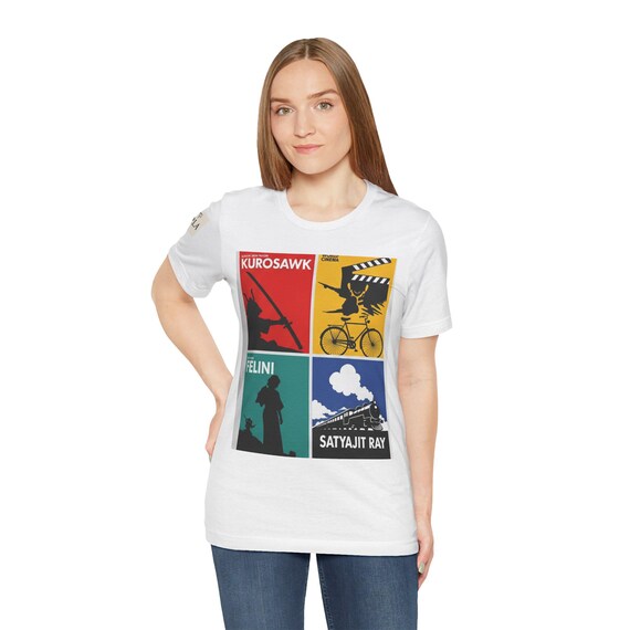 Cinematic Arts Unisex Tee, Vintage Movie Graphic Shirt, Gift for Filmmakers, Retro Style T-Shirt, Film Lover's Short Sleeve