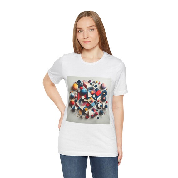 Colorful Geometric Art Tee, Unisex Jersey Short Sleeve Tee, Unique Graphic T-Shirt, Artistic Casual Wear, Modern Fashion, Gift for Art [...]