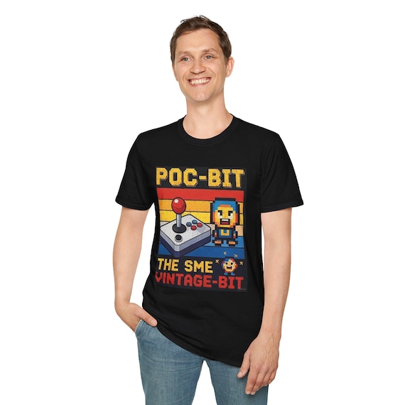 Retro Gaming Unisex T-Shirt, Pixel Art Tee, Vintage Video Game Shirt, Gamer Gift, Nostalgic Apparel