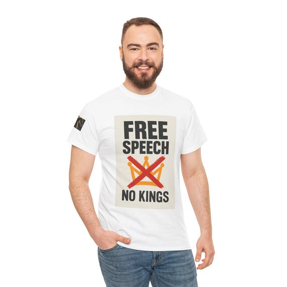 Free Speech Unisex Cotton T-Shirt/Political Statement Graphic Tee/Protest Shirt for Activist&Freedom Lowers