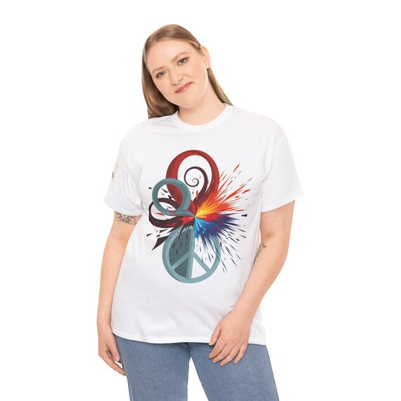 Vivid Abstract Art Tee/ 2025 Trend Graphic T-Shirt/ Bold Abstract Colors/ Unisex Artist Gift/ Modern Art Lover Shirt