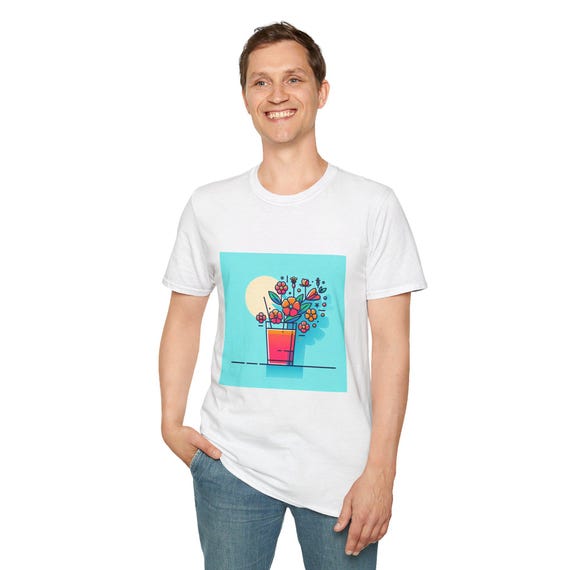 Floral Art Unisex Tee - Vibrant Flower T-Shirt, Gift for Garden Lovers, Spring Fashion, Nature Lover's Apparel, Creative Statement Tee