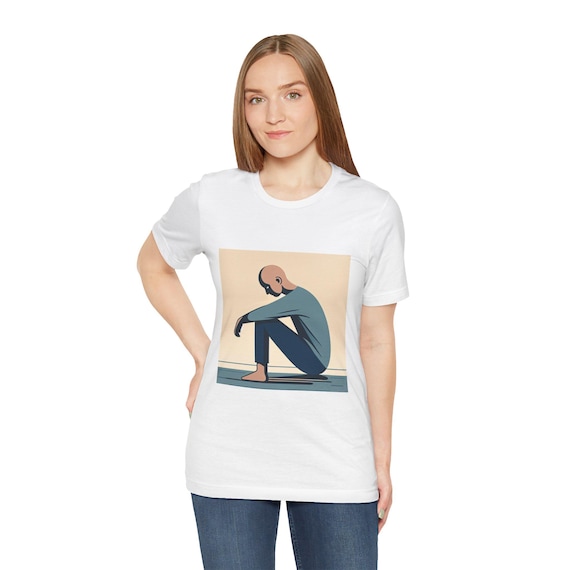 Melancholy Mood Tee - Unisex Jersey Short Sleeve Tee, Inspirational Shirt, Self-Care Wear, Casual Outfit, Everyday Comfort