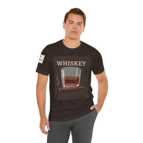 Whiskey Lover's Tee, Unisex Jersey Short Sleeve Shirt for Celebrations, Gift for Friends, Casual Wear, Whiskey Enthusiasts