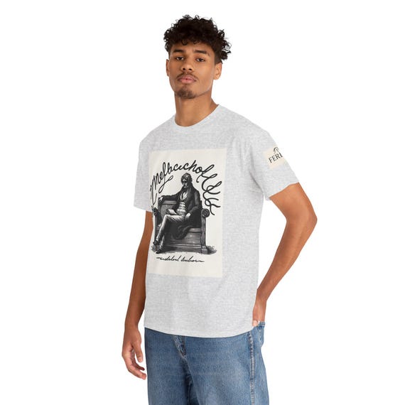 Melancholy Art Unisex Heavy Cotton Tee, Artistic Graphic Shirt, Vintage Vibe Tee, Gift for Art Lovers, Comfortable Everyday Wear
