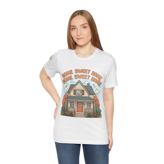 Home Sweet Home Tee, Cozy Home Shirt, Comfort Colors  Unisex T-Shirt, Trendy Home Vibe Apparel, 2025 Trend Home Shirt, Housewarming Gift