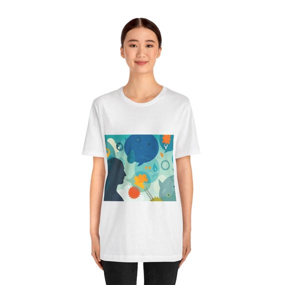 Mindful Vibes Unisex Tee, Graphic Tee, Casual Wear, Gift for Mental Health Awareness, Summer Style, Eco-Friendly Shirt