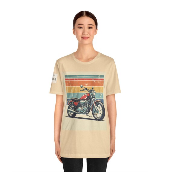 Vintage Motorcycle Graphic Tee | Unisex Tee for Bikers, Casual Wear, Gift for Him, Road Trip Shirt, Birthday Present