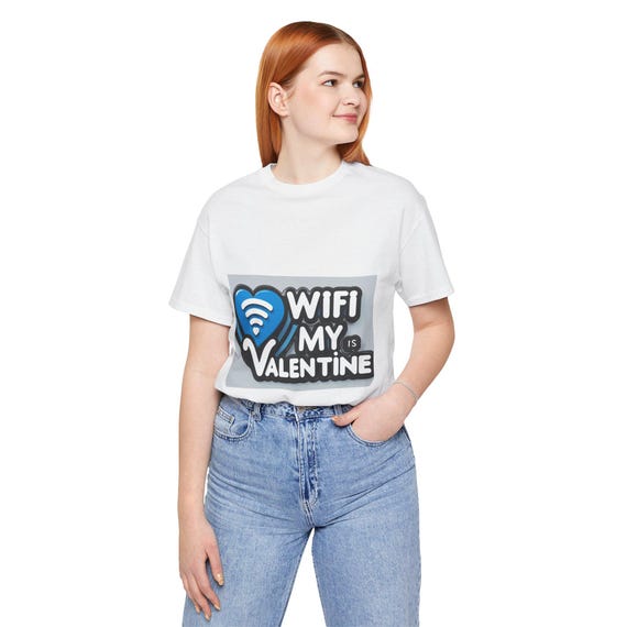 daily wear t-shirt/unique gift | Cute Tech Lover Tee, Valentine's Gift for Him/Her, Graphic Casual Wear, Perfect for Friends & Couples