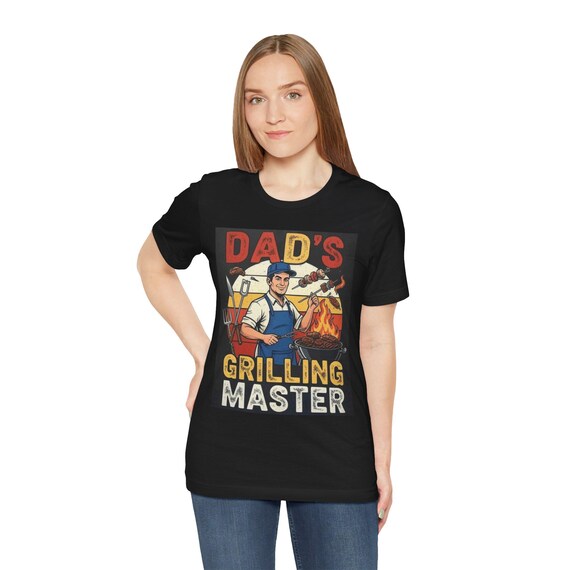 Grilling Master T-Shirt/Funny BBQ Shirt for Men/Pitmaster Gift Tee/Summer Cookout Dad Tee/