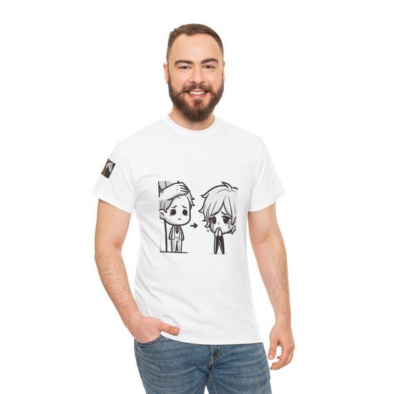 Cute Cartoon Tee, Unisex Graphic T-Shirt, Casual Wear, Gift for Friends, Everyday Humor Shirt