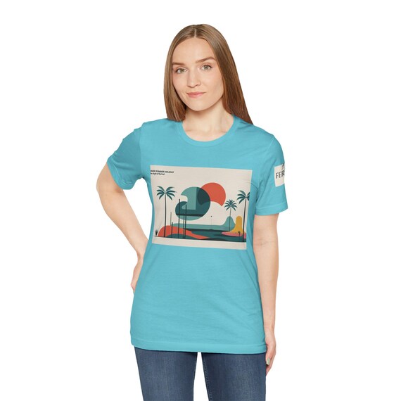 Chic Graphic Tee for Art Lovers, Modern Casual Shirt, Summer Comfort Tee, Unique Gift for Creatives, Cool Everyday Wear