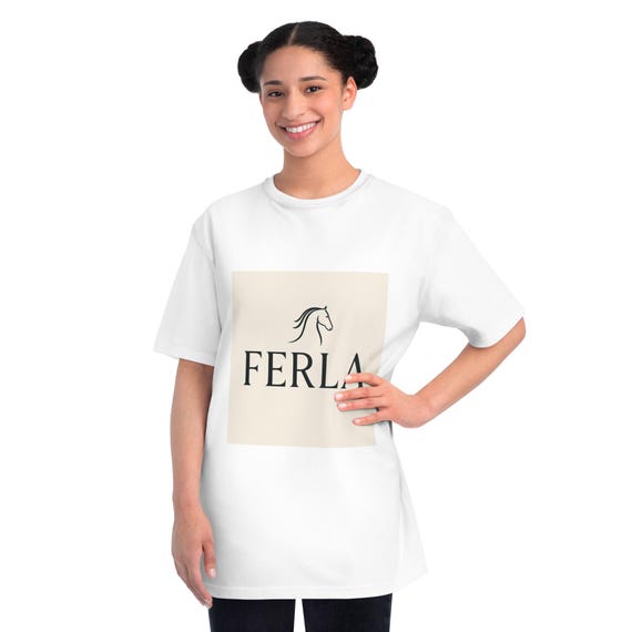 Organic Horse Tee – Unisex Eco Cotton Shirt – Horse Lover Gift – Nature Equestrian Graphic T‑Shirt
