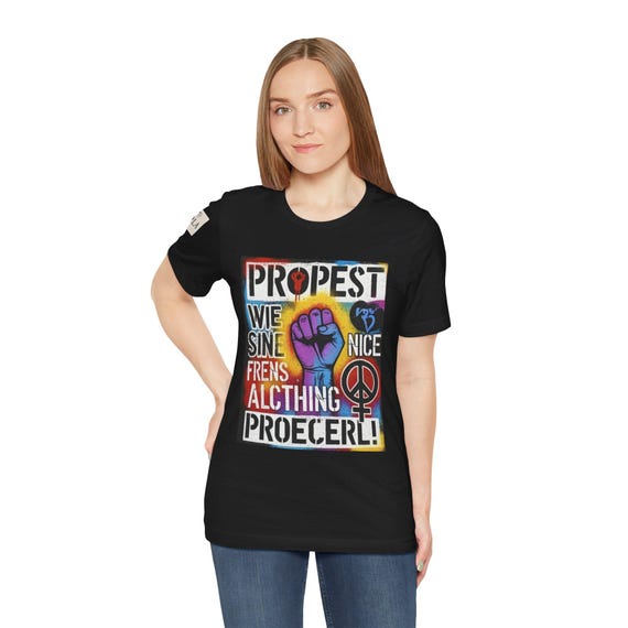 Activism Protest Resist Justice Anti Trump Unisex Jersey Short Sleeve Tee, Rebellion Tee, Political Statement Shirt, Equality Shirt, Human