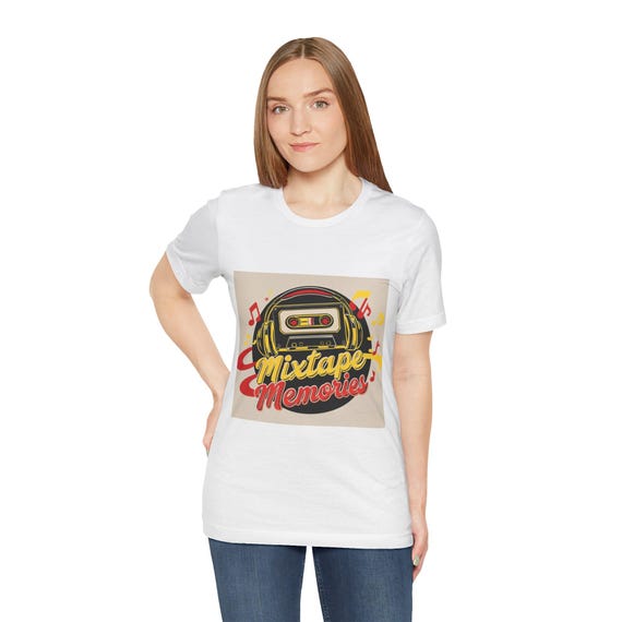 Mixtape Memories Tee - Retro Vintage Music Shirt, 80s Nostalgia Unisex T-Shirt, Gift for Music Lovers, Daily Wear Apparel