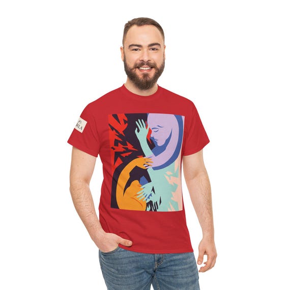Embrace Love" Graphic Tee/ 2025 Trend Comfort Colors Unisex Shirt/ Floral Heart Embrace Love Tee/ Self Care & Mental Healt Gift for Her/Him