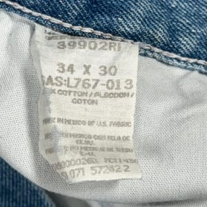 Vintage Wrangler Jeans Mens 34x30 Blue Rugged Wear Outdoor Cowboy Workwear Y2K image 5
