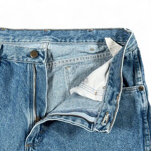 Vintage Wrangler Jeans Mens 34x30 Blue Rugged Wear Outdoor Cowboy Workwear Y2K image 4