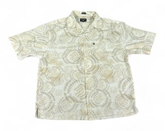 Vintage Rocawear Shirt Adult EXTRA LARGE White Spell Out Club Hip Hop Poly Y2K