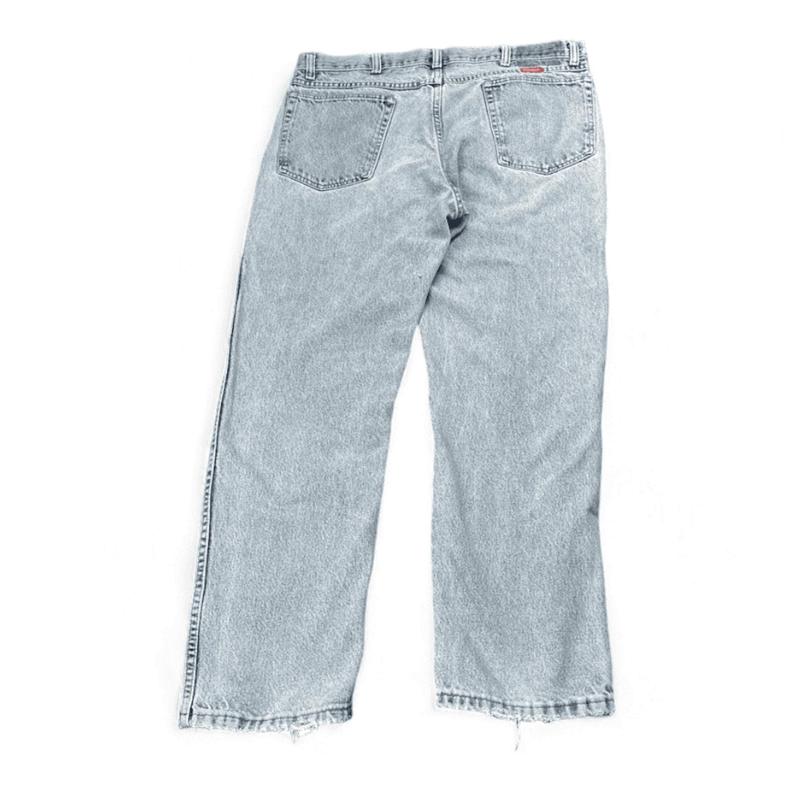Vintage Wrangler Jeans Mens 36x28 Blue Light Wash 90s Straight Leg