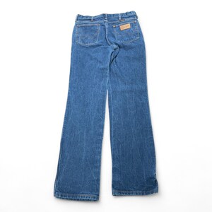 Vintage Wrangler Jeans Mens 32x33 Blue Cowboy Cut Slim Fit USA Made Western 90s image 2