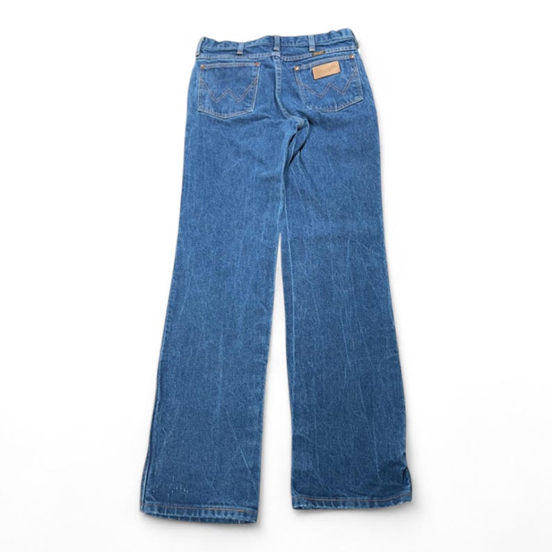Vintage Wrangler Jeans Mens 32x33 Blue Cowboy Cut Slim Fit USA Made Western 90s image 2