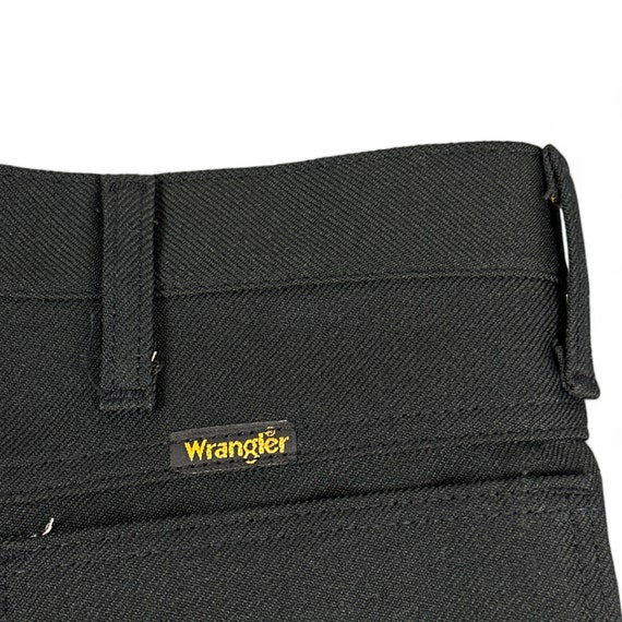 Vintage Wrangler Pants Mens 35x32 Black 90s Wranc… - image 8