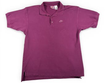 Vintage Nike Golf Polo Shirt Brown Swoosh Check Fit - Etsy