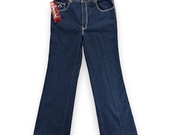 Vintage Jordache-jeans heren 34 x 30 blauw denim bootcut paard dode inventaris Tags jaren 80