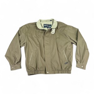 Vintage Members Only Jacket Adult MEDIUM Brown Tan Mariner Windbreaker 90s