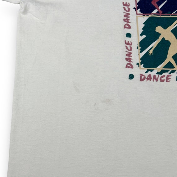 Vintage 90s Dance Art Sketch T-Shirt Adult XL Bei… - image 5