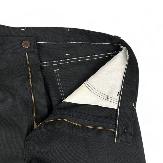 Vintage Wrangler Pants Mens 35x32 Black 90s Wranc… - image 5