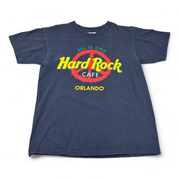 Vintage Hard Rock Cafe Shirt Adult SMALL Blue 90s… - image 1