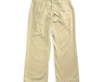 Vintage 90's Polo Ralph Lauren Chino Pleated Pants / Men's 34W X