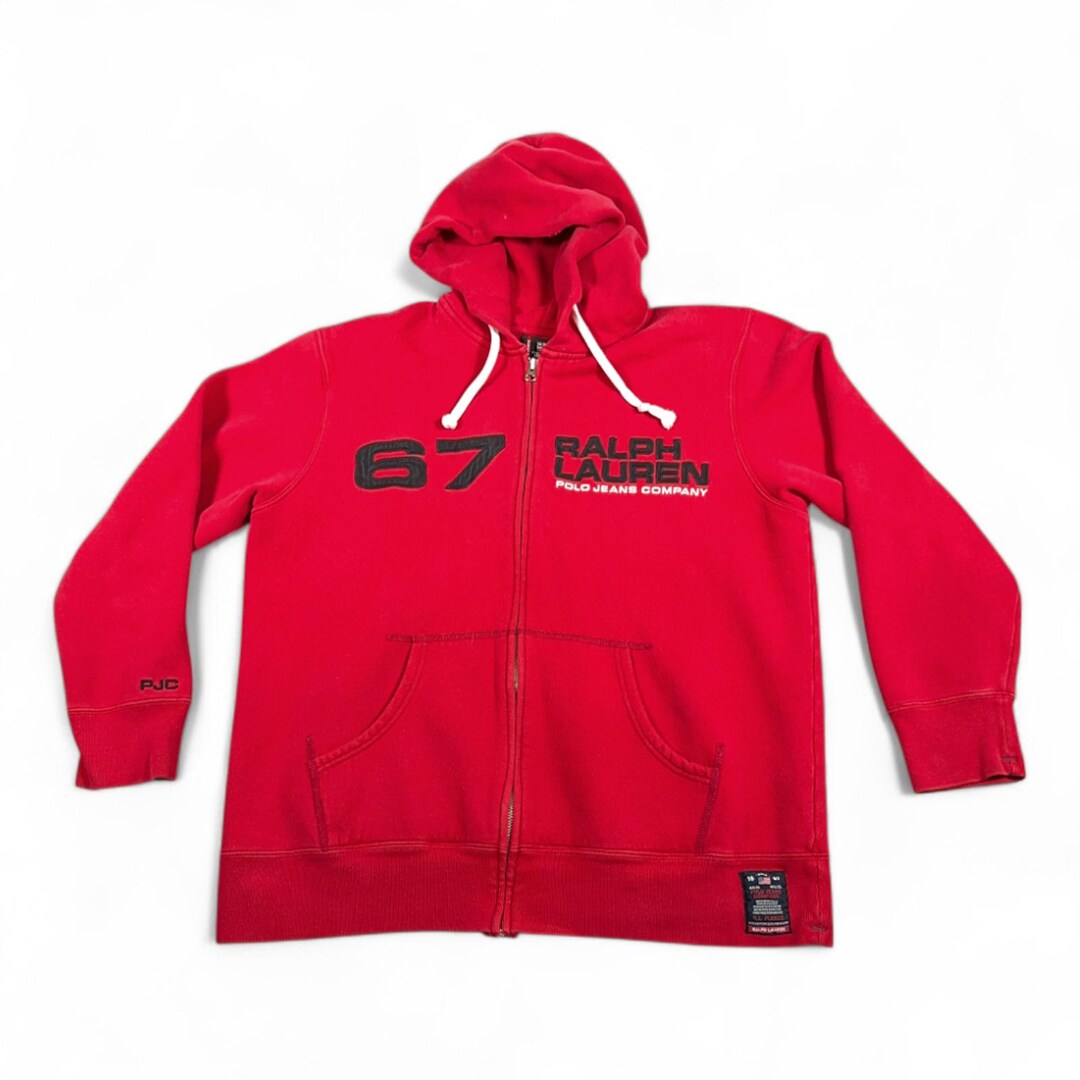 Vintage Polo Jeans Company Sweater Adult LARGE Red Ralph Lauren