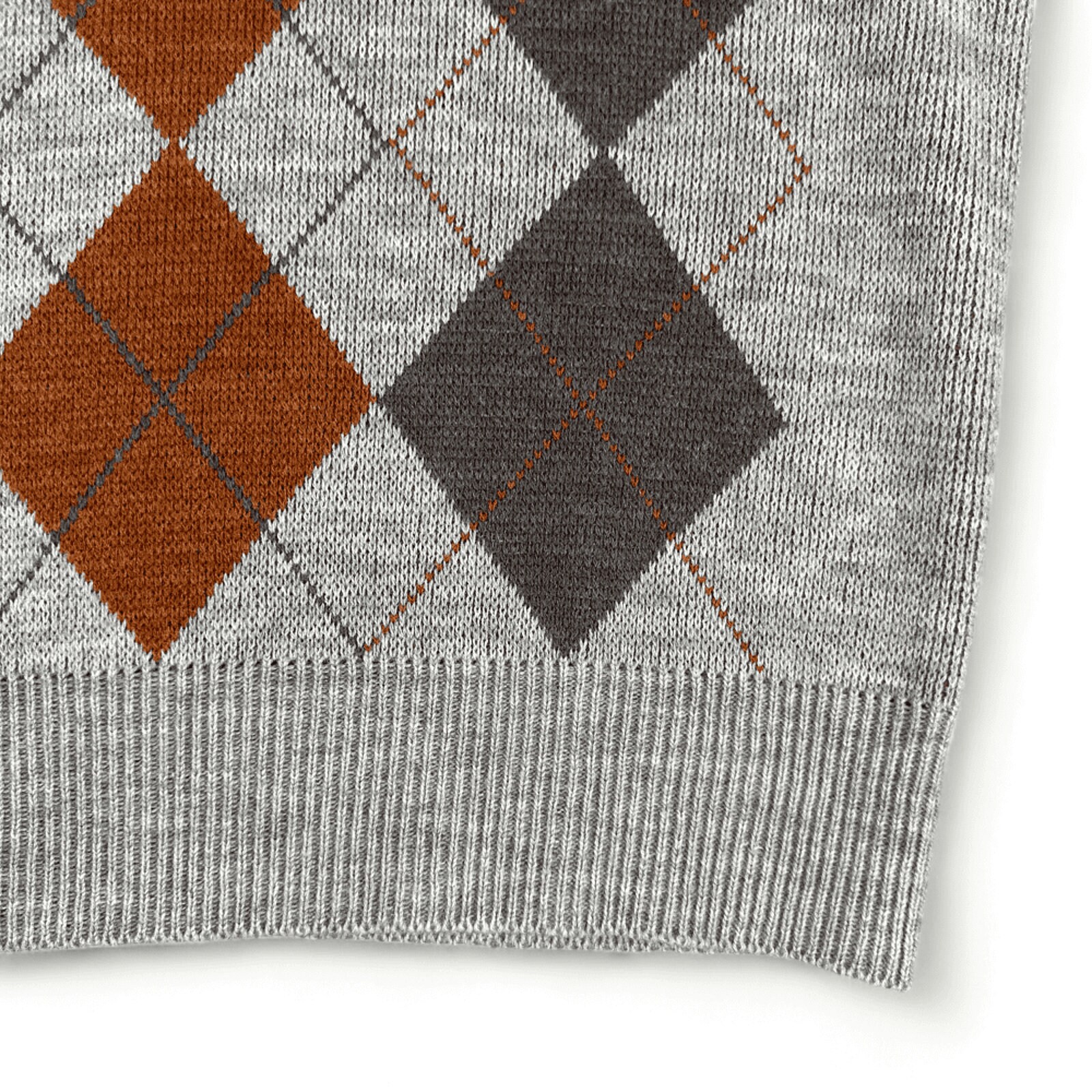 Vintage Sweater Vest Adult SMALL Gray Burnt Orange 80s Vintage Sweater Vest Adult SMALL Gray Burnt Orange 80s